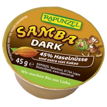 Bio mini SAMBA DARK: oříšková pomazánka 45 g 