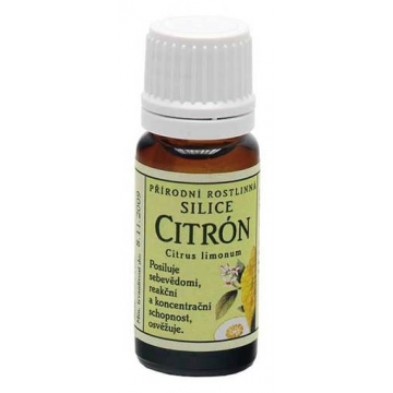 CITRÓN, 10 ml, PŘÍRODNÍ SILICE, GREŠÍK 