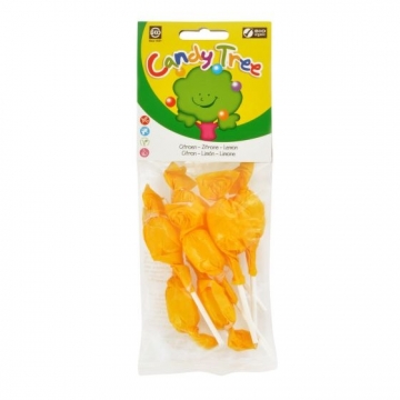 Lízátka s příchutí citronu bezlepková 7x10 g BIO CANDY TREE 