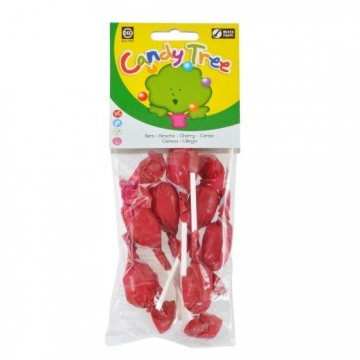 Lízátka s příchutí třešeň bezlepková 7x10 g BIO CANDY TREE 