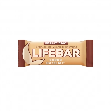 Lifebar karobová s lískovými oříšky BIO RAW