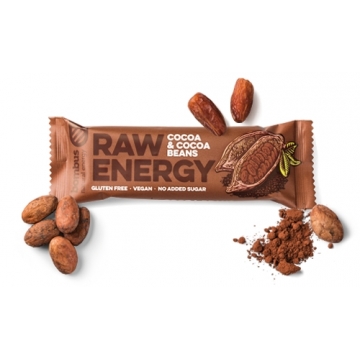 tyčinka raw energy COCOA & COCOA BEANS 50g