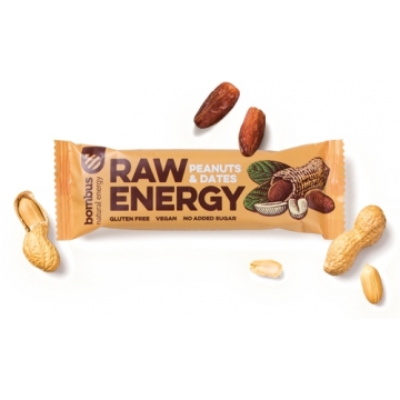 tyčinka raw energy PEANUTS & DATES 50g