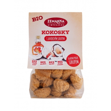 Bio kokosky s javorovým sirupem 100g zemanka