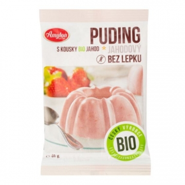 Pudink jahodový bezlepkový 40 g BIO AMYLON  C.L.