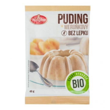 Pudink meruňkový s kousky ovoce bezlepkový 40 g BIO AMYLON  C.L.