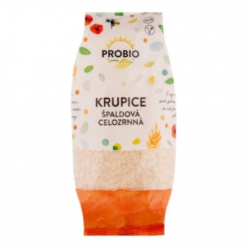 Krupice špaldová celozrnná 400 g BIO PROBIO 