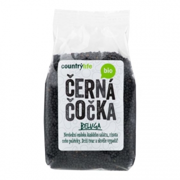 Čočka černá beluga 500 g BIO COUNTRY LIFE 