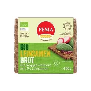 Bio žitný chléb se lněným semínkem PEMA 500 g