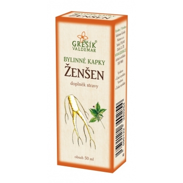 BYLINNÉ KAPKY ŽENŠEN 50 ml Grešík