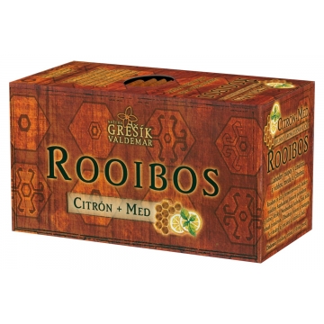 Rooibos Citrón + Med 20x1,5g Grešík