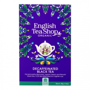 Černý bez kofeinu 20 sáčků BIO ENGLISH TEA SHOP