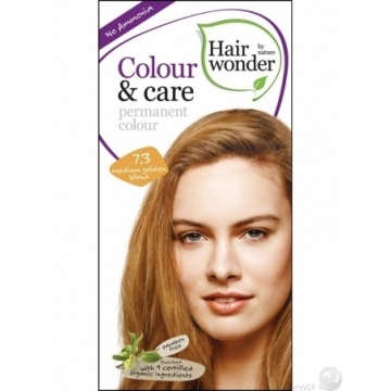 Hairwonder Přírodní dlouhotrvající barva BIO MEDIUM GOLDEN BLOND 7.3